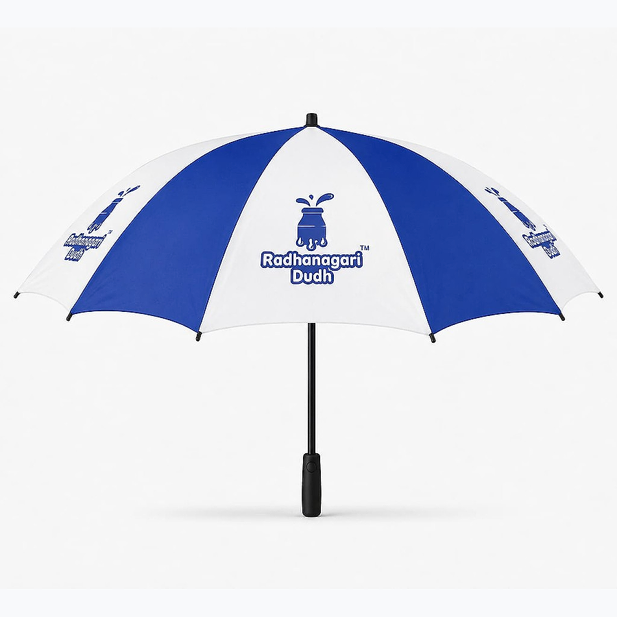 Signature Dairy Umbrella — blue and white